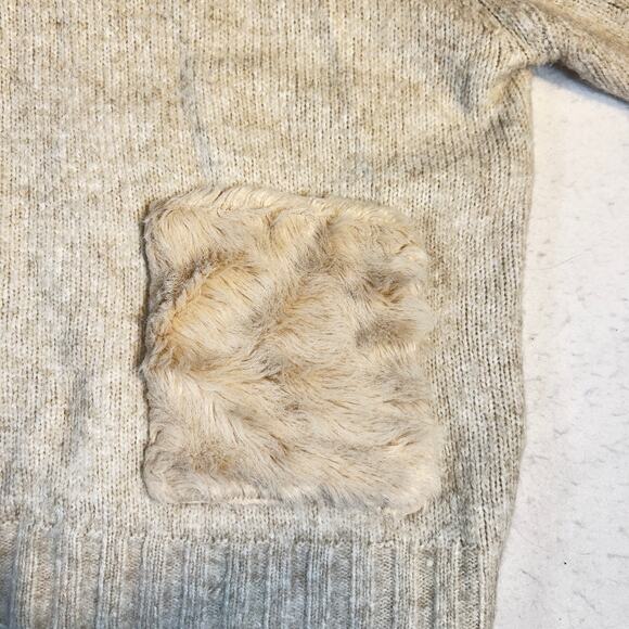 Zara Knit Alpaca Blend Sweater Woman's M Turtleneck Pockets Like a Fluffy Cloud - Picture 5 of 16